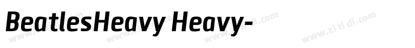 BeatlesHeavy Heavy字体转换